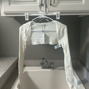 NWT * Garage Cream Ribbed Sweater Size P/S